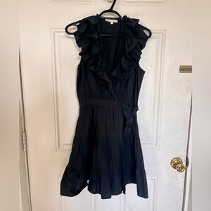 Love the Label | Black Ruffle Wrap Dress